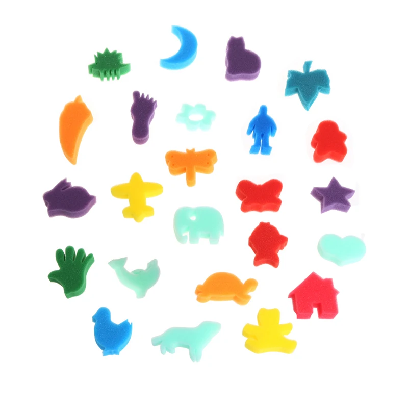 OOTDTY 24Pcs Sponge Set Children Kids Art Craft Painting DIY Toy Home Education School Dropshipping
OOTDTY 24Pcs Sponge Set Children Kids Art Craft Painting DIY Toy Home Education School Dropshipping