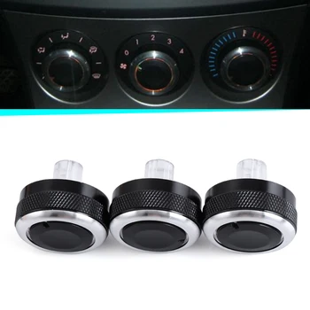 3pcs/set Aluminum Alloy Air Conditioning Knob AC Knob Heat Control Switch Button For Mazda 3 BL 2010- 2013 Mazda 3 2004-2009
3pcs/set Aluminum Alloy Air Conditioning Knob AC Knob Heat Control Switch Button For Mazda 3 BL 2010- 2013 Mazda 3 2004-2009