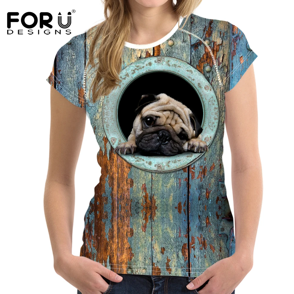 FORUDESIGNS T Shirt Women 2018 Newest Summer Harajuku 3D Funny Pug Printing French Bulldog T-shirt Novelty Short Sleeve Tee
FORUDESIGNS T Shirt Women 2018 Newest Summer Harajuku 3D Funny Pug Printing French Bulldog T-shirt Novelty Short Sleeve Tee