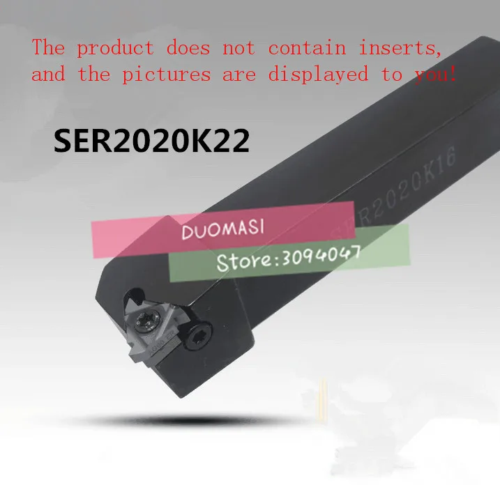 SER2020K22 20*20*125 External Threading Turning Lathe Bar Tools Holder For Lathe Machine
SER2020K22 20*20*125 External Threading Turning Lathe Bar Tools Holder For Lathe Machine