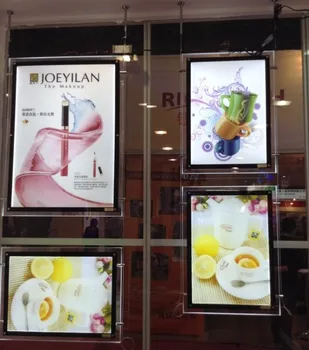 Acrylic Frame Vertical One side 4 x 2 A3 Cable Hanging A3 LED Window Display Light box for Restaurant/Estate Agent(8pcs/lot)
Acrylic Frame Vertical One side 4 x 2 A3 Cable Hanging A3 LED Window Display Light box for Restaurant/Estate Agent(8pcs/lot)