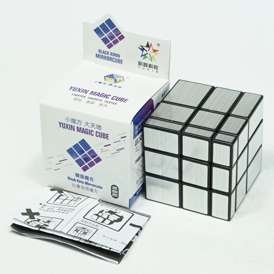 Yuxin Zhisheng Black Kylin Mirror 3x3 Speed Magic Cube Mirror 3x3 Black-Silver Puzzle Cubo Magico 3x3 Toys For Cuber Begin
Yuxin Zhisheng Black Kylin Mirror 3x3 Speed Magic Cube Mirror 3x3 Black-Silver Puzzle Cubo Magico 3x3 Toys For Cuber Begin