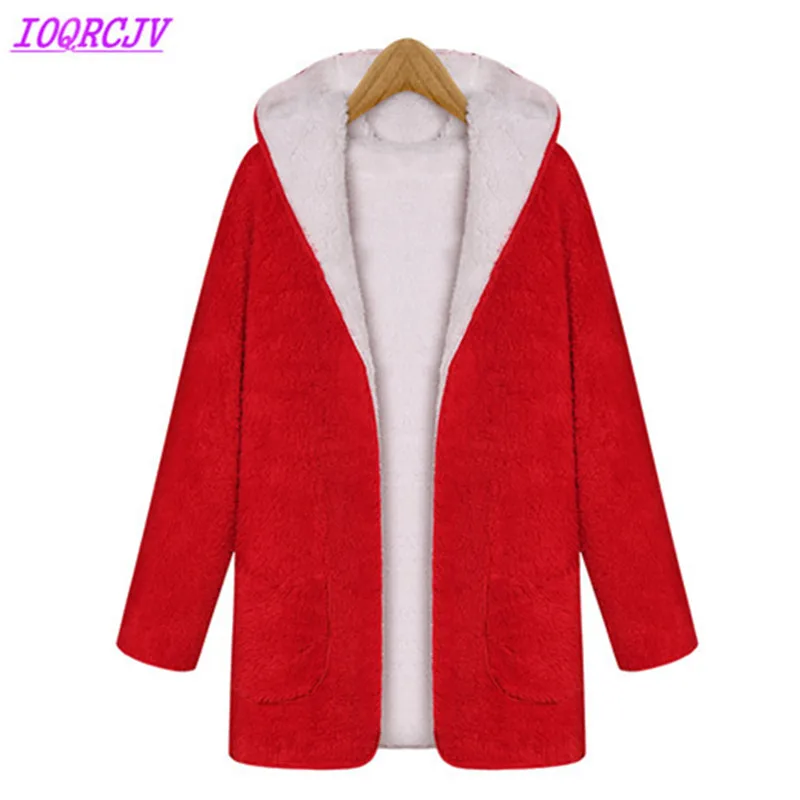 Two faced Flocked Jackets for Women 2018 Autumn Winter Fashion Hooded Warm Top Large size Coat Bat sleeve Loose Plush Outerwear
Two faced Flocked Jackets for Women 2018 Autumn Winter Fashion Hooded Warm Top Large size Coat Bat sleeve Loose Plush Outerwear