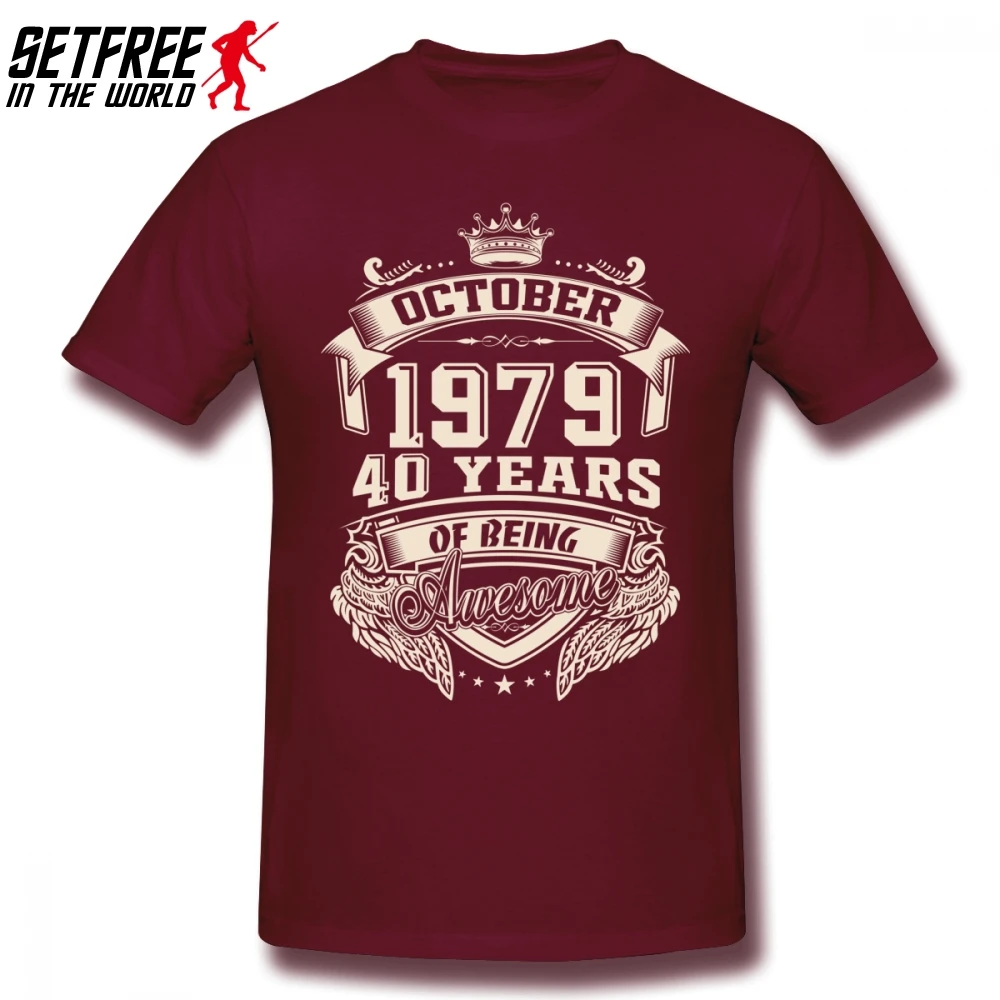 Born In October 1979 40 Years Of Being Awesome Men T Shirt Popular Cheap Oversize Cotton Short Sleeve Men T-shirt
Born In October 1979 40 Years Of Being Awesome Men T Shirt Popular Cheap Oversize Cotton Short Sleeve Men T-shirt