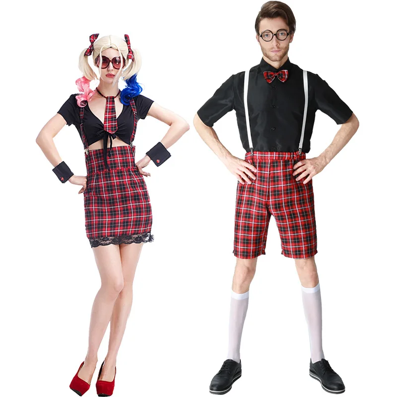 Girl Boy Couple School Uniform Class Service Sailor Suits Sexy Girls Halloween Party Cosplay Costume England Dress
Girl Boy Couple School Uniform Class Service Sailor Suits Sexy Girls Halloween Party Cosplay Costume England Dress