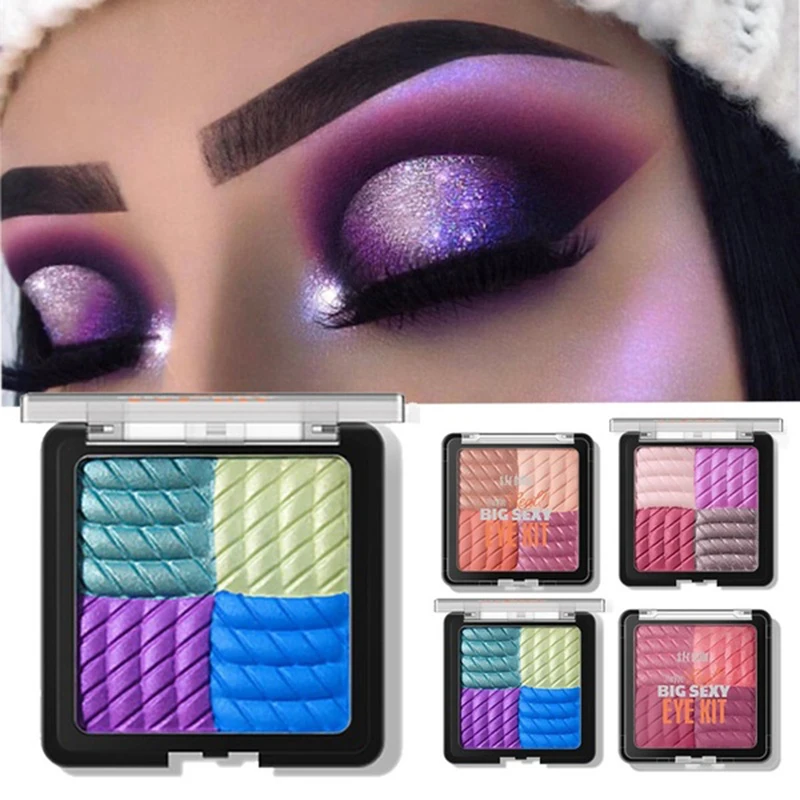 Professional Purple Glitter Eye Shadow Palette Sequin Shimmer 4 Colors Eyes Make Up Pigment Makeup Eyeshadow Pallete
Professional Purple Glitter Eye Shadow Palette Sequin Shimmer 4 Colors Eyes Make Up Pigment Makeup Eyeshadow Pallete