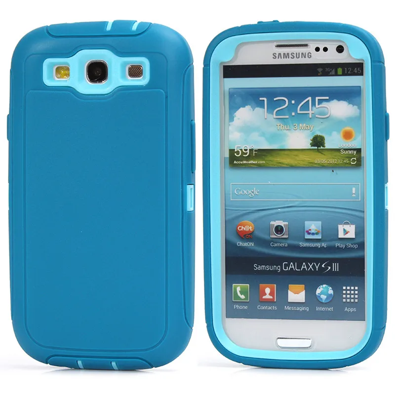 For Samsung Galaxy s3 360 Degree Screen Protector Case Durable TPU+PC Shockproof Solid Matte 3 Layer Hybrid Anti-Knock Full Body
For Samsung Galaxy s3 360 Degree Screen Protector Case Durable TPU+PC Shockproof Solid Matte 3 Layer Hybrid Anti-Knock Full Body