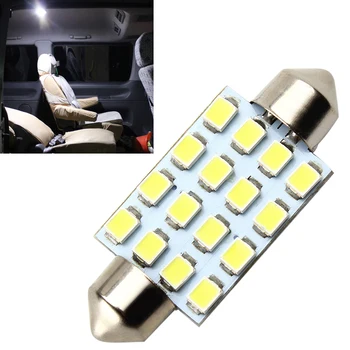 LEEPEE 10pcs/set 41mm 3528 16SMD LED Car Reading Light License Plate Bulbs DC 12V Dome Lamps Car styling
LEEPEE 10pcs/set 41mm 3528 16SMD LED Car Reading Light License Plate Bulbs DC 12V Dome Lamps Car styling