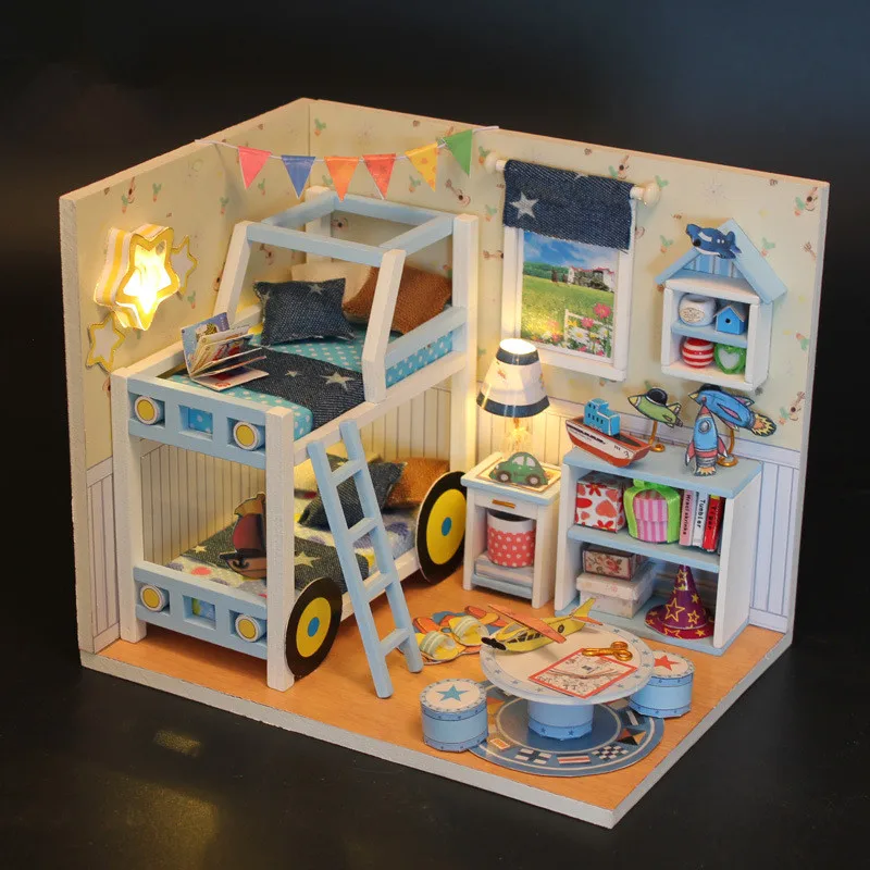 New Doll House Miniature handmade DIY Dollhouse With Furnitures Wooden House Toys For Children Birthday xmas christmas Gift M020
New Doll House Miniature handmade DIY Dollhouse With Furnitures Wooden House Toys For Children Birthday xmas christmas Gift M020