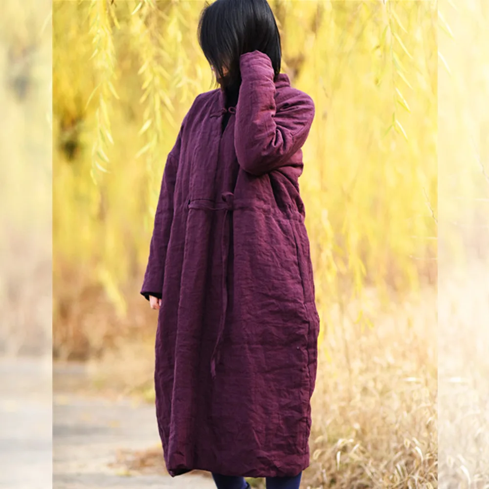 YoYiKamomo Floral Women Parkas 2019 Autumn Winter Cotton Linen Original Long Thick Cotton-padded Lace up Women Thick Coat
YoYiKamomo Floral Women Parkas 2019 Autumn Winter Cotton Linen Original Long Thick Cotton-padded Lace up Women Thick Coat
