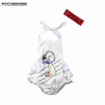 2018 Newborn Baby Girls Clothes Cartoon princess Bodysuit Bowknot Headband 2pc cotton casual summer sets
2018 Newborn Baby Girls Clothes Cartoon princess Bodysuit Bowknot Headband 2pc cotton casual summer sets