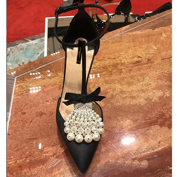 Kmeioo Elegant Pearl Sandals Wedding Shoes Woman Crystal High Heels Pointed Toe Thin Heels Butterfly-knot Stiletto Ankle Strap
Kmeioo Elegant Pearl Sandals Wedding Shoes Woman Crystal High Heels Pointed Toe Thin Heels Butterfly-knot Stiletto Ankle Strap