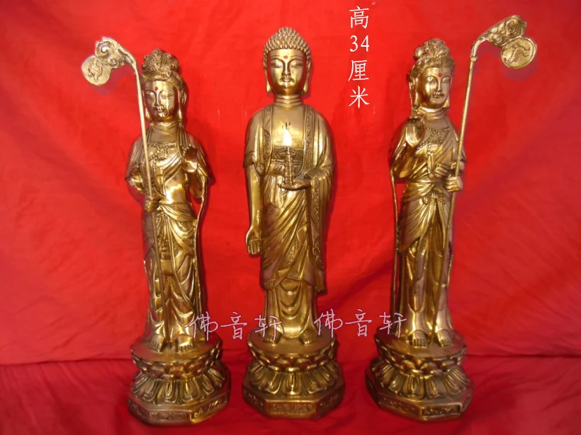 Trinity set bodhisattva buddha in the moonlight statue buddha feng shui decoration Bronze gift lovers Art copper
Trinity set bodhisattva buddha in the moonlight statue buddha feng shui decoration Bronze gift lovers Art copper