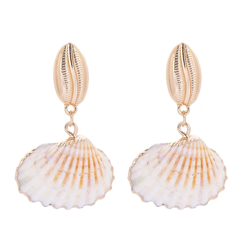 Fashion Natural Shell Drop Earrings For Women Summer Boho Jewelry Ivory Gold Metal Cowrie Charm Bohemia Earring Wholesale
Fashion Natural Shell Drop Earrings For Women Summer Boho Jewelry Ivory Gold Metal Cowrie Charm Bohemia Earring Wholesale