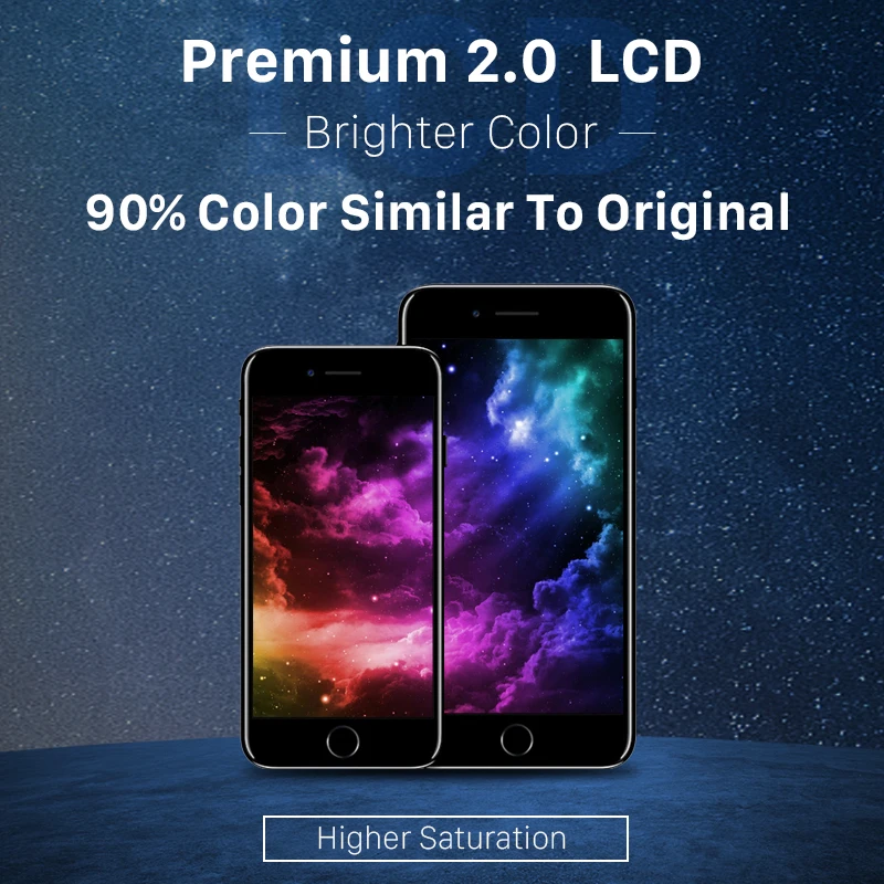 Premium 2.0 Advanced LCD For iphone 6s 7 8 plus LCD Display Touch Screen Digitizer Assembly with Full View Angle High Brightness
Premium 2.0 Advanced LCD For iphone 6s 7 8 plus LCD Display Touch Screen Digitizer Assembly with Full View Angle High Brightness