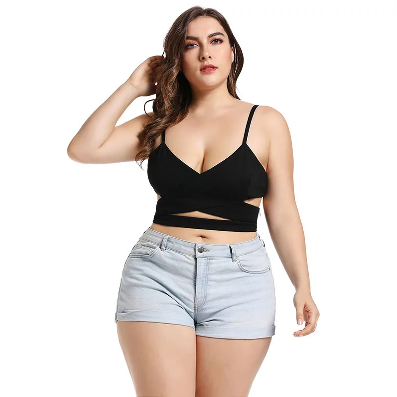 JYSS Summer new large size crop top women sling seaside streetwear underwear women 4XL short camis for girl female FR009p
JYSS Summer new large size crop top women sling seaside streetwear underwear women 4XL short camis for girl female FR009p