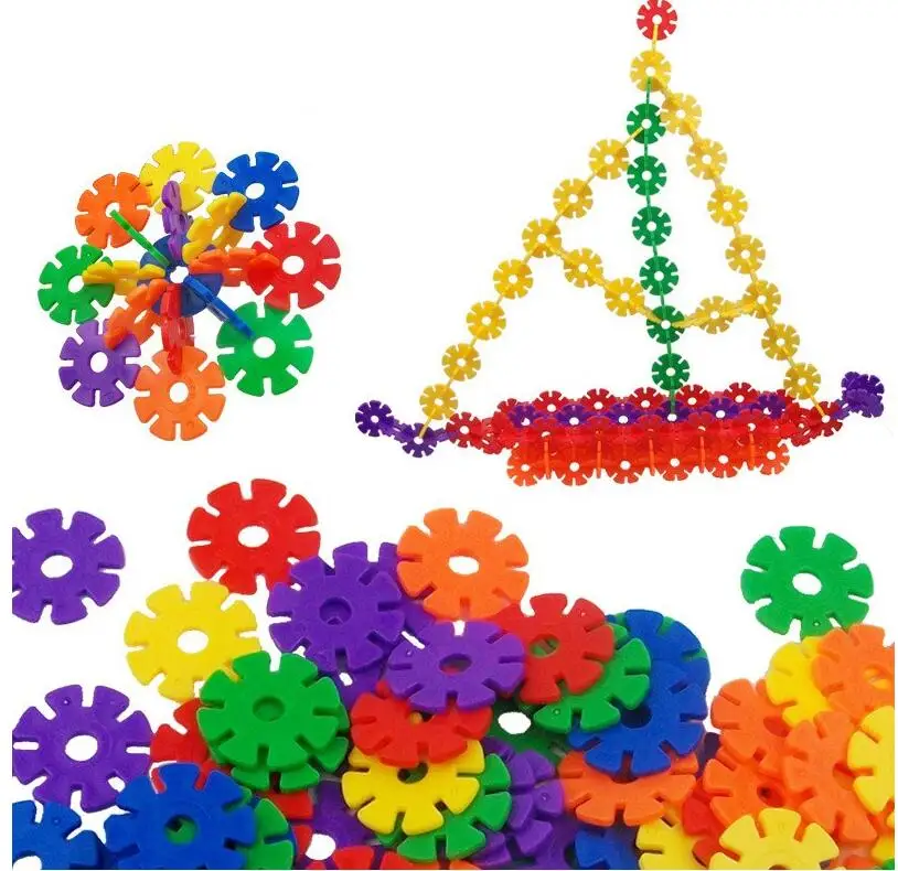 Children Kid Baby Toys Multicolor Building Blocks Snowflake Creative Educational Construction Plastics Toys
Children Kid Baby Toys Multicolor Building Blocks Snowflake Creative Educational Construction Plastics Toys