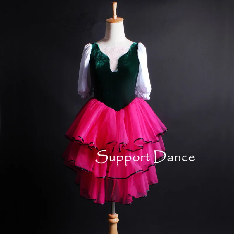 Girls Velvet Lace Ballet Tutu Dress Women Palace Style Puff Sleeve Performance Costume Support Dance C324
Girls Velvet Lace Ballet Tutu Dress Women Palace Style Puff Sleeve Performance Costume Support Dance C324