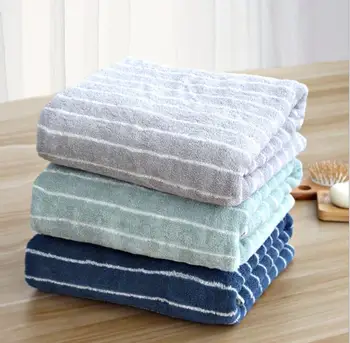 1pc 70x140cm Striped Cotton Bath Towel Looped Terry Towel Swimming Towel Family Hotel General Use
1pc 70x140cm Striped Cotton Bath Towel Looped Terry Towel Swimming Towel Family Hotel General Use