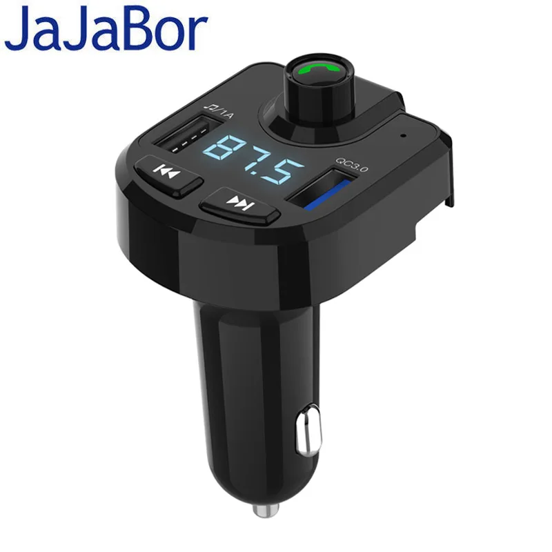 JaJaBor FM Transmitter Bluetooth Car Kit Handsfree Support TF Card / U Disk Playback Car MP3 Player Dual USB Car Charger QC 3.0
JaJaBor FM Transmitter Bluetooth Car Kit Handsfree Support TF Card / U Disk Playback Car MP3 Player Dual USB Car Charger QC 3.0