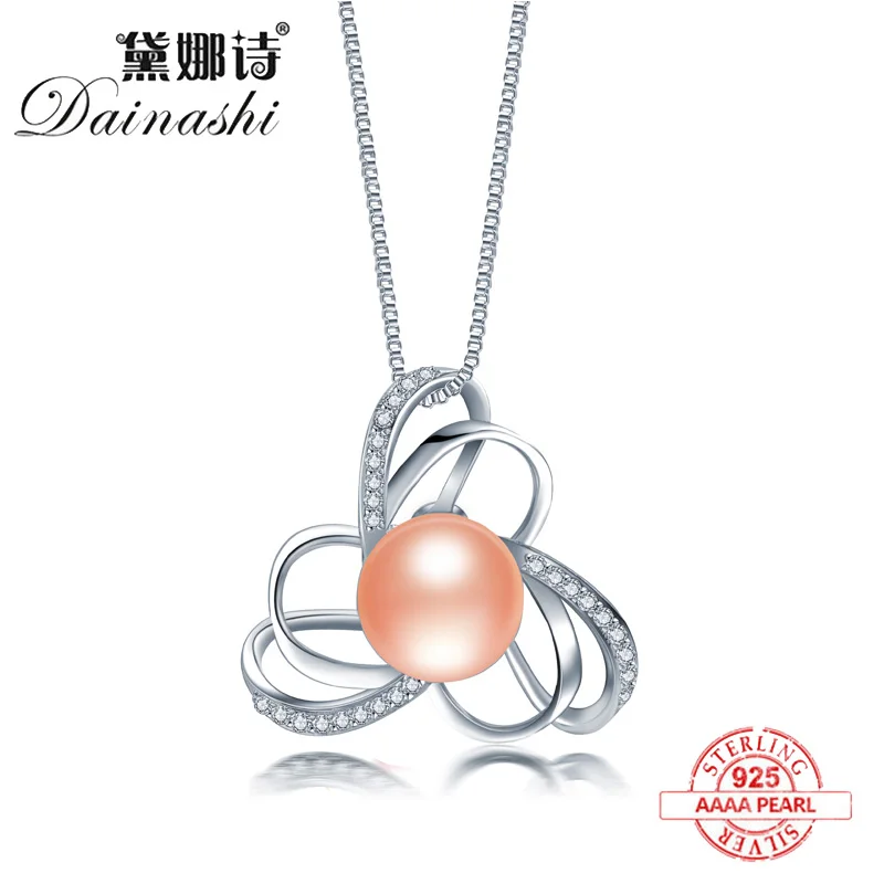 Dainashi 3D Hollow Windmill Design Necklace Jewelry Natural Pearl Pendant Woman Gift For 2019 Women Fashion | Украшения и