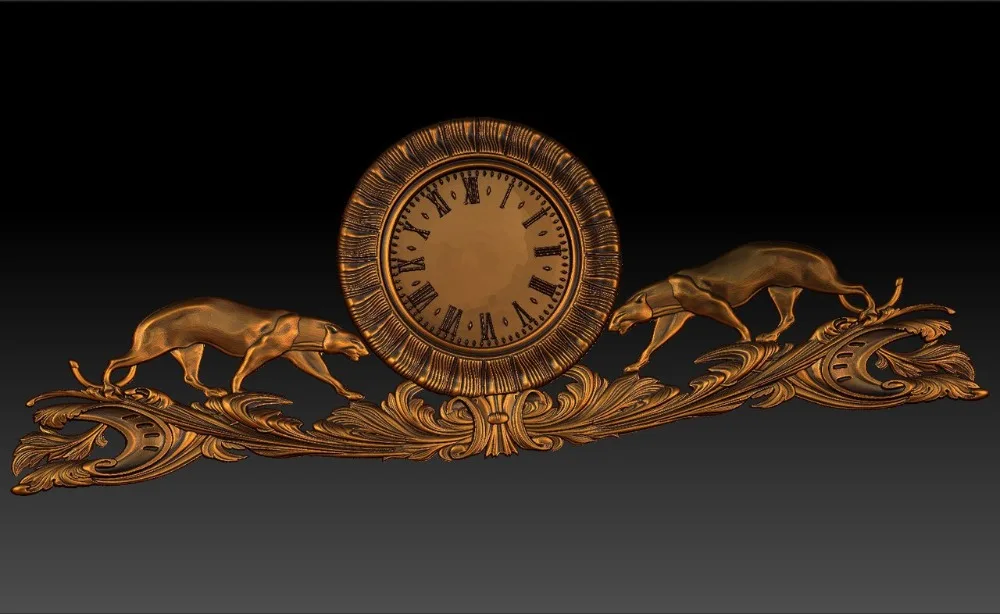 Цифровой файл stl-формата часы для станка с ЧПУ 3D каменные скульптуры гравировки