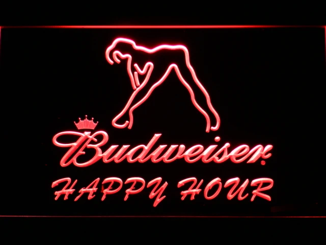 627 г. Budweiser привлекательный танцор светодиодные неоновые световые знаки | Дом и