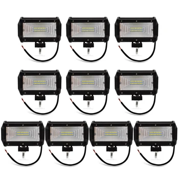 Safego 10pcs 5 Inch 72W LED Flood Work Light 24*3W LED Chips Offroad Car Light Fog Light Driving Light For Trunk Boat Tractor
Safego 10pcs 5 Inch 72W LED Flood Work Light 24*3W LED Chips Offroad Car Light Fog Light Driving Light For Trunk Boat Tractor