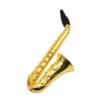 COURNOT Saxophone Metal Tobacco Smoking Pipe With Metal Screens Creative Disguise Smoking Pipe Tobacco Metal Horn Tube
COURNOT Saxophone Metal Tobacco Smoking Pipe With Metal Screens Creative Disguise Smoking Pipe Tobacco Metal Horn Tube