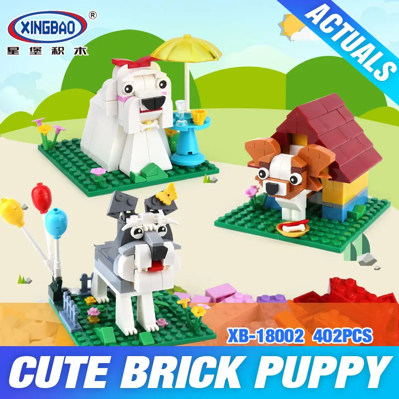 XINGBAO 18002 Genuine 402Pcs The Funny Brick Cuty Puppy Set Model Building Bricks Blocks Educational Toys For Children As Gifts
XINGBAO 18002 Genuine 402Pcs The Funny Brick Cuty Puppy Set Model Building Bricks Blocks Educational Toys For Children As Gifts