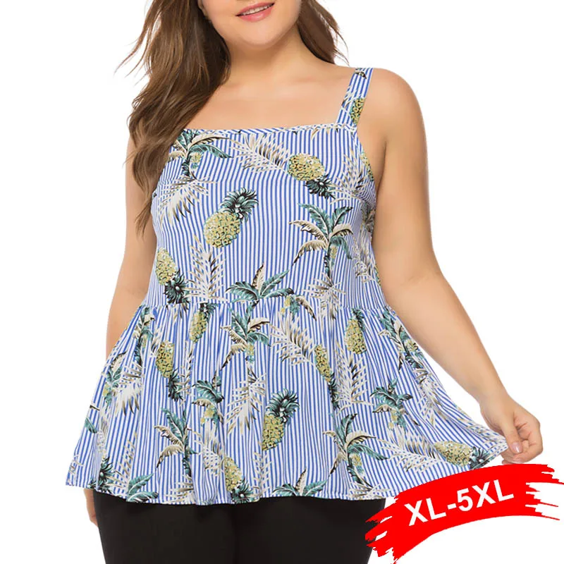 Plus Size Multicolor Pineapple Tropical Print Summer Tops 3XL 4XL Boho Vacation Bohemian Casual Beach Camisole Cami Top
Plus Size Multicolor Pineapple Tropical Print Summer Tops 3XL 4XL Boho Vacation Bohemian Casual Beach Camisole Cami Top