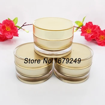 10g/10ml Golden colour Cream Jar,Acrylic Cosmetic Container, Makeup Sub-bottling,Sample Cream Canister200pcs/lot
10g/10ml Golden colour Cream Jar,Acrylic Cosmetic Container, Makeup Sub-bottling,Sample Cream Canister200pcs/lot
