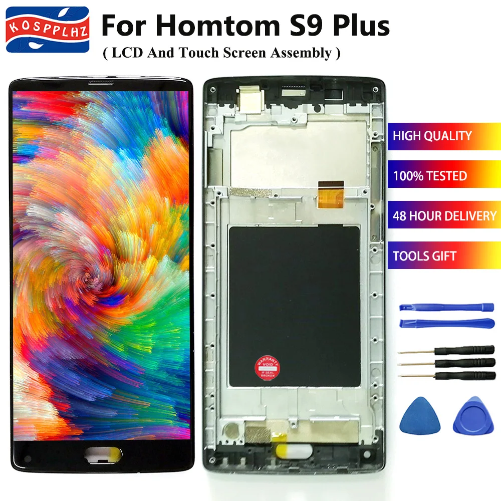 For Homtom S9 PLUS LCD Display Touch Screen Digitizer Assembly Original With Frame S9PLUS S9+ +Tools | Мобильные телефоны и