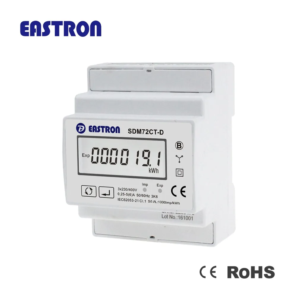 SDM72CT-D, Three Phase Four Wire Din Rail Energy Meter kWh meter, 1A/5A CT connected, Pulse Output, Non-MID
SDM72CT-D, Three Phase Four Wire Din Rail Energy Meter kWh meter, 1A/5A CT connected, Pulse Output, Non-MID