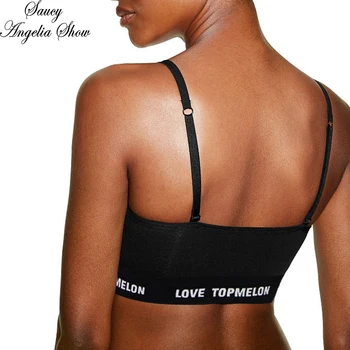 SAUCY ANGELIA Womens Bralette Sexy Cotton Letter Print Strap Tops Separate Women Stretchy Bandage Underwear Top Bras Lingeries
SAUCY ANGELIA Womens Bralette Sexy Cotton Letter Print Strap Tops Separate Women Stretchy Bandage Underwear Top Bras Lingeries