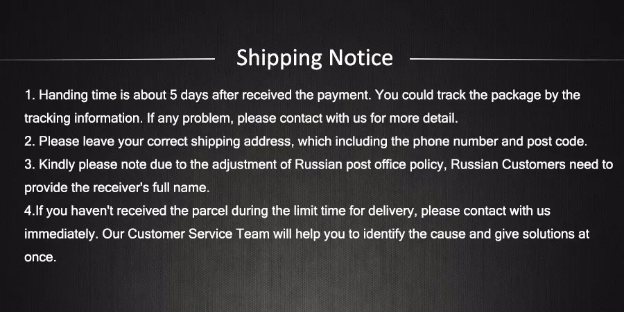 shipping notice