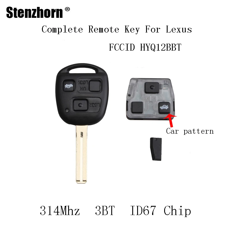QWMEND 3Buttons 315Mhz Car Remote key For LEXUS SC430 2002-2010 For LEXUS ES330 LS430 HYQ12BBT Original keys ID67 chip
QWMEND 3Buttons 315Mhz Car Remote key For LEXUS SC430 2002-2010 For LEXUS ES330 LS430 HYQ12BBT Original keys ID67 chip