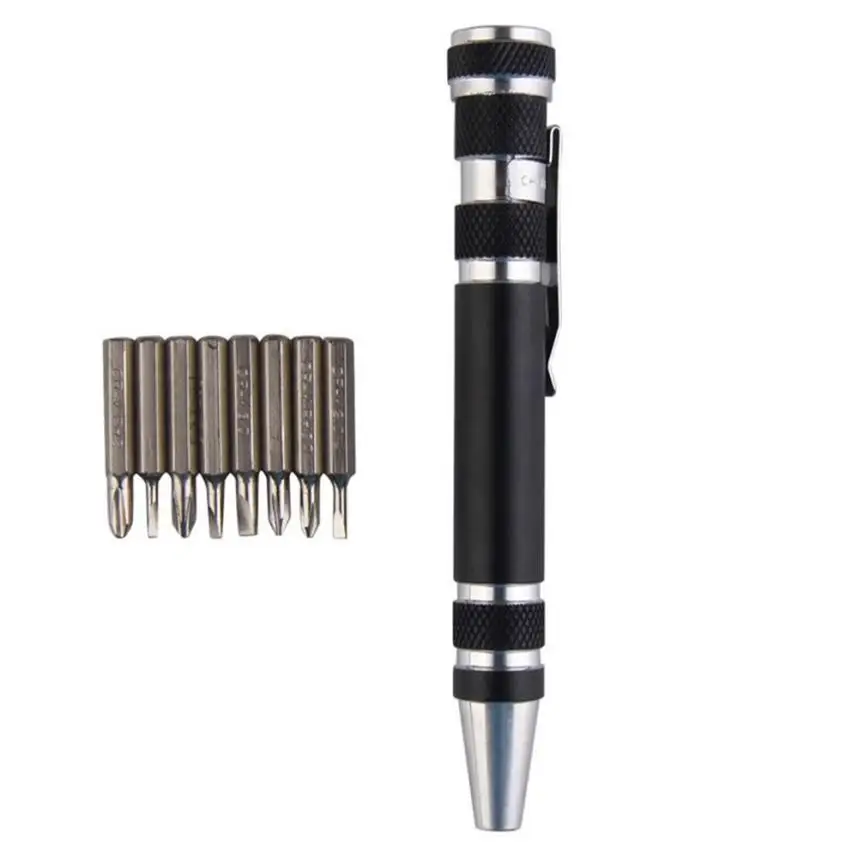 New Qualified 8 In 1 Pocket Precision Screwdriver Bit Set Torx Star Phillips Repair Tool Kit dig6913
New Qualified 8 In 1 Pocket Precision Screwdriver Bit Set Torx Star Phillips Repair Tool Kit dig6913