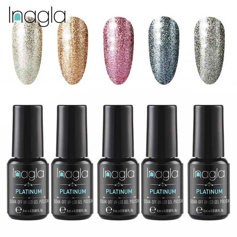 Inagla Nail Art 8ml Shining Glitter UV Gel Nail Polish Long Lasting Lacquer Nail Art Soak off Platinum UV LED Gel Nail Polish
Inagla Nail Art 8ml Shining Glitter UV Gel Nail Polish Long Lasting Lacquer Nail Art Soak off Platinum UV LED Gel Nail Polish