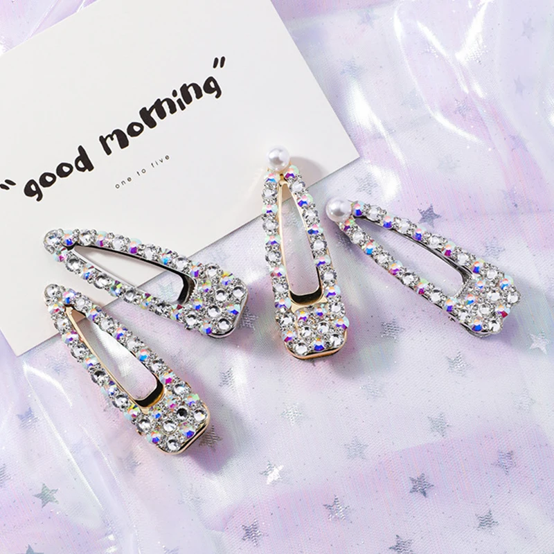 Korea Fashion Flash Rhinestone Duckbill Clip Full Zircon Hair Accessories Sweet Ins Hot Headbangs Clips for Women Pearl Hairpin
Korea Fashion Flash Rhinestone Duckbill Clip Full Zircon Hair Accessories Sweet Ins Hot Headbangs Clips for Women Pearl Hairpin