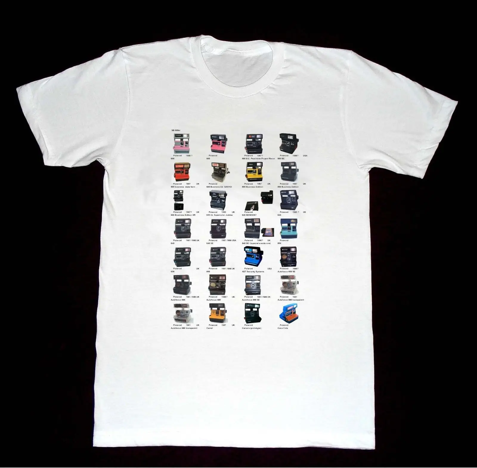 Vintage Polaroid One Step Collection Tshirt P8 Shirt Nikon Leica Canon Comfortable t shirt,Casual Short Sleeve TEE 2019 hot tees 
Vintage Polaroid One Step Collection Tshirt P8 Shirt Nikon Leica Canon Comfortable t shirt,Casual Short Sleeve TEE 2019 hot tees