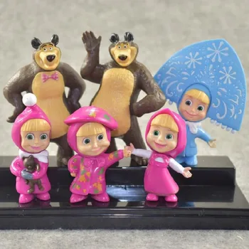6 pcs/set High quality Russian MashaBear Figures Action PVC doll Toys for Children Birthday/Xmas gift
6 pcs/set High quality Russian MashaBear Figures Action PVC doll Toys for Children Birthday/Xmas gift