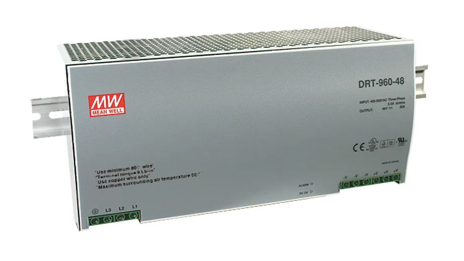 MEAN WELL original DRT-960-48 48V 20A meanwell DRT-960 48V 960W Single Output Industrial DIN RAIL Power Supply
MEAN WELL original DRT-960-48 48V 20A meanwell DRT-960 48V 960W Single Output Industrial DIN RAIL Power Supply
