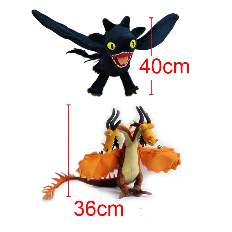 36-40cm How to Train Your Dragon 3 plush toys Hideous Zippleback Monstrous Nightmare Toothless Night Fury Stuffed dolls Toy
36-40cm How to Train Your Dragon 3 plush toys Hideous Zippleback Monstrous Nightmare Toothless Night Fury Stuffed dolls Toy