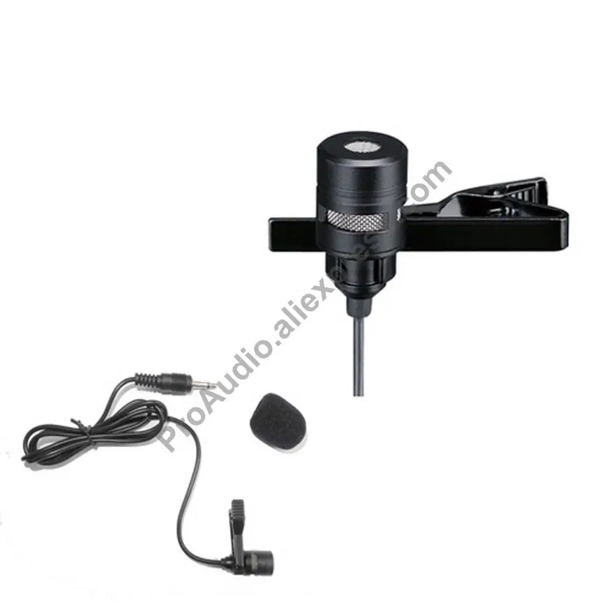 MICWL LC03 Pro Tie Clip-On Lavalier Lapel Microphone Mike Mic with 3.5mm 1/8" Jack Male Mono
MICWL LC03 Pro Tie Clip-On Lavalier Lapel Microphone Mike Mic with 3.5mm 1/8" Jack Male Mono