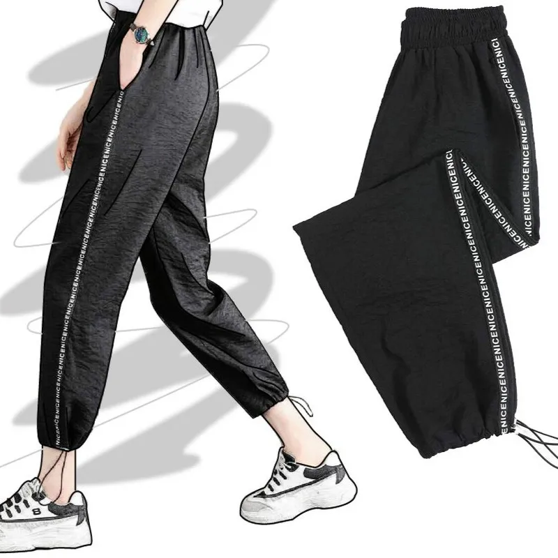 2019 Summer New Women's Wide Leg Pants Ulzzang Korean Fashion Casual Beam Foot Cotton Linen Women Sweatpants Loose Plus 3XL
2019 Summer New Women's Wide Leg Pants Ulzzang Korean Fashion Casual Beam Foot Cotton Linen Women Sweatpants Loose Plus 3XL