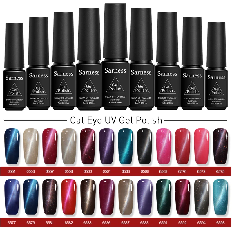 Sarness Magnetic 3D Cat's Eye Gel Varnishes French UV Gel Nail Polish Soak Off Nails Art Color Gel Paint Glitter Nail Stickers
Sarness Magnetic 3D Cat's Eye Gel Varnishes French UV Gel Nail Polish Soak Off Nails Art Color Gel Paint Glitter Nail Stickers