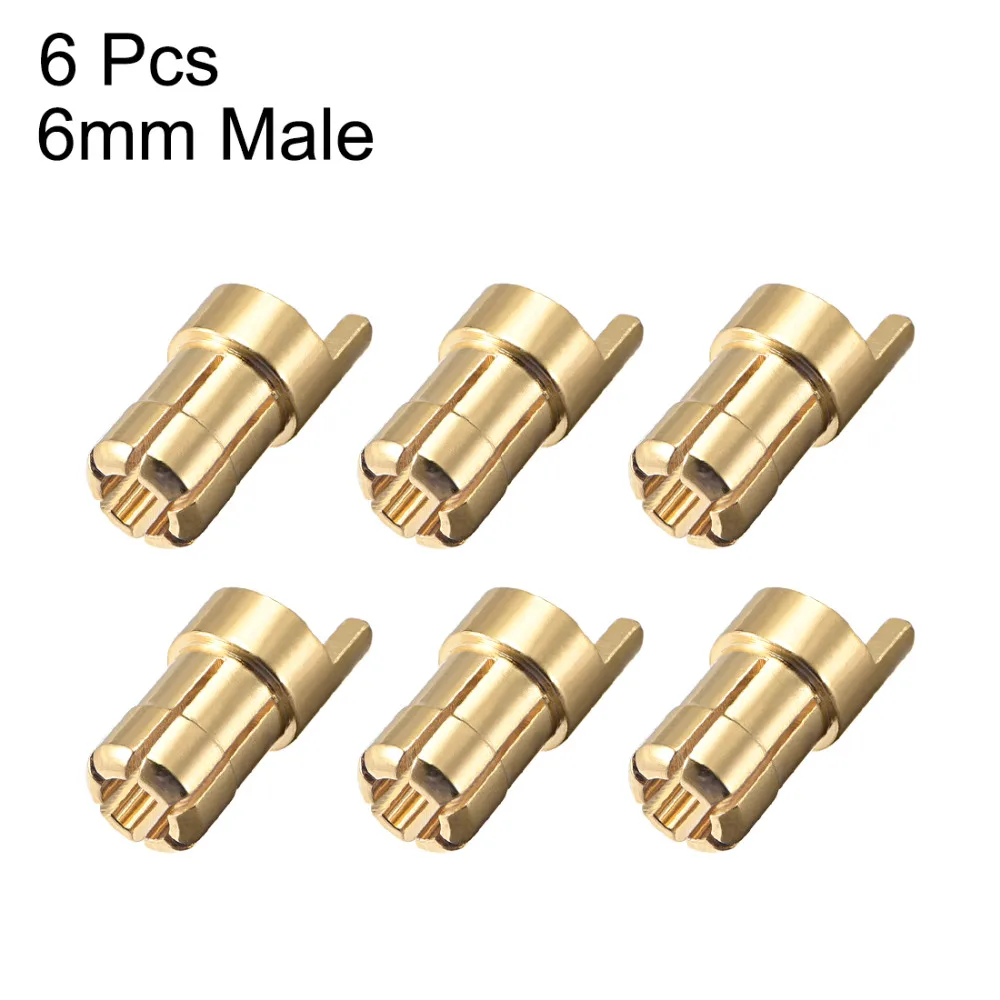 UXCELL 6pcs Male/Female 6mm 5.5mm 4mm 3.5mm 2mm Gold Plated Bullets Connectors Banana Plugs Gives the Best Electric Flow
UXCELL 6pcs Male/Female 6mm 5.5mm 4mm 3.5mm 2mm Gold Plated Bullets Connectors Banana Plugs Gives the Best Electric Flow