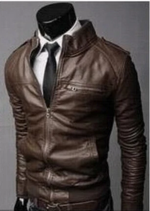 Men's leather collar short horizontal zipper slim motorcycle leather jacket casual washing
Men's leather collar short horizontal zipper slim motorcycle leather jacket casual washing