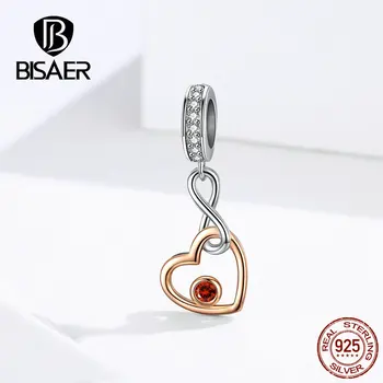 BISAER 100% 925 Sterling Silver Infinity Heart Beads Infinite Love Charms fit for Charm Bracelets Silver 925 Jewelry ECC1239
BISAER 100% 925 Sterling Silver Infinity Heart Beads Infinite Love Charms fit for Charm Bracelets Silver 925 Jewelry ECC1239